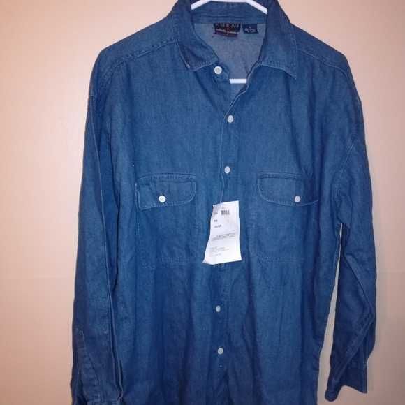 Denim button up - Picture 1 of 5